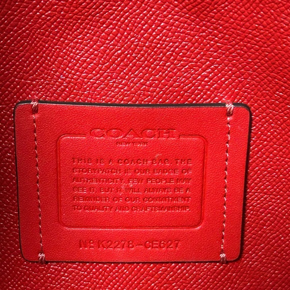 Coach Mollie Tote with Cherry Heart Print on Canvas HTF - Picture 8 of 16